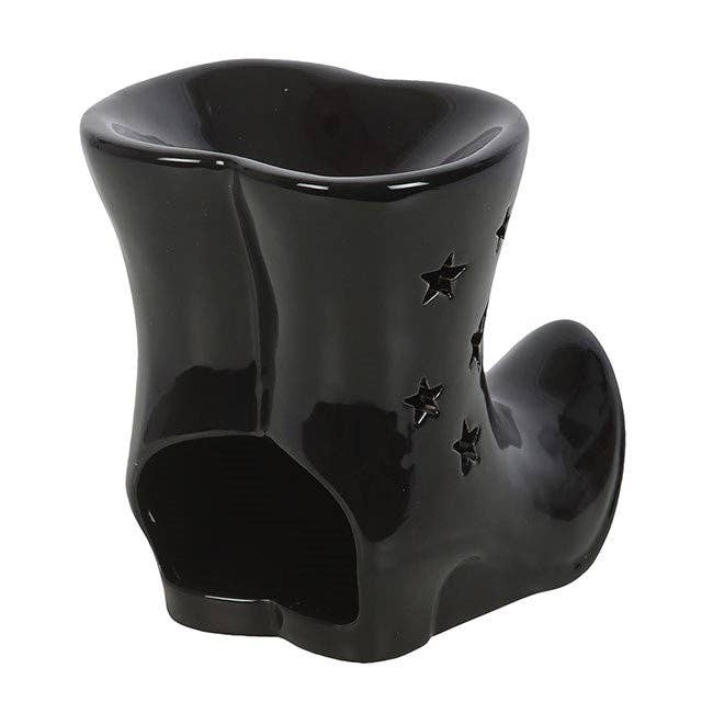 Black Witch Boots Halloween Oil Burner