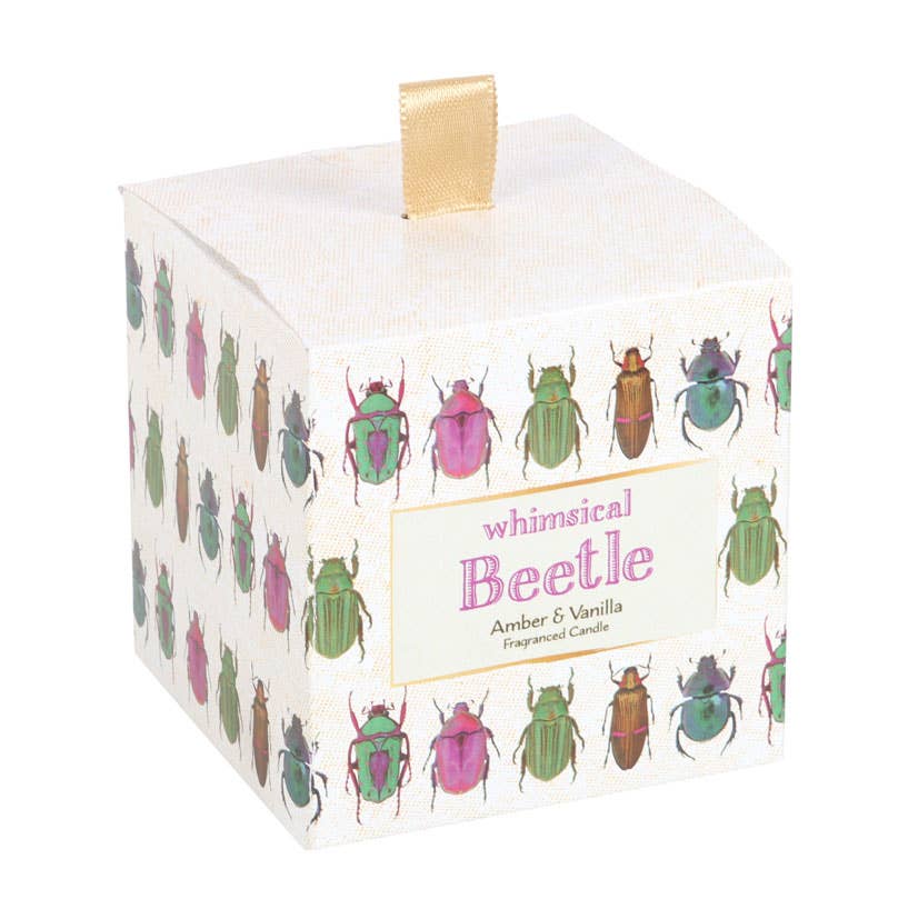 Amber & Vanilla Beetle Print Candle